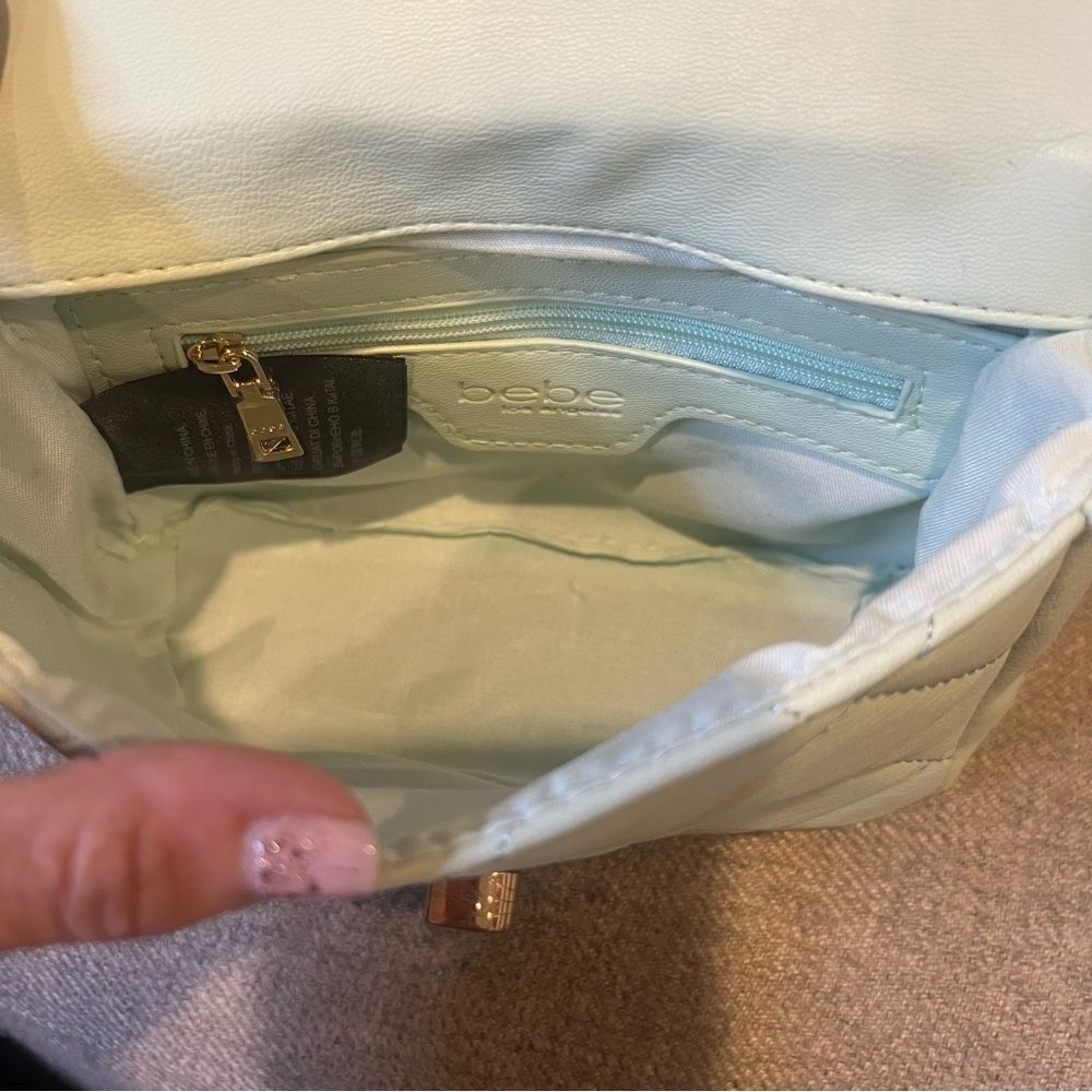 NWT Bebe Wyatt‎ shoulder bag small shoulder bag in mint green with gold accents - Picture 13 of 15